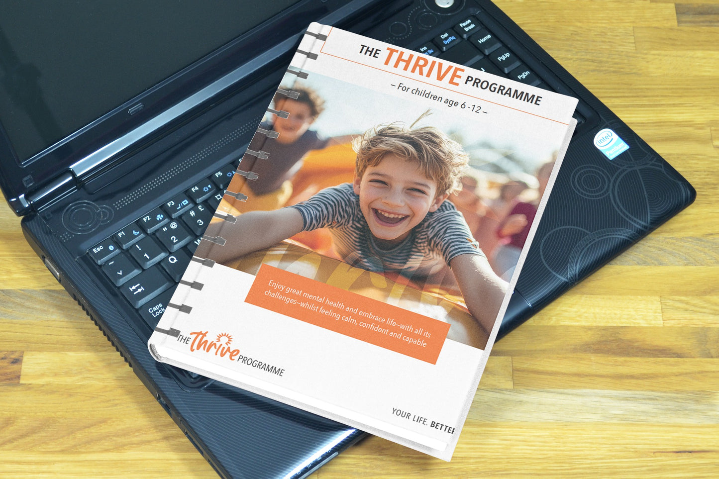 With an A5 sized paprback workbook, The Thrive Programme for Children can be studied anywhere!