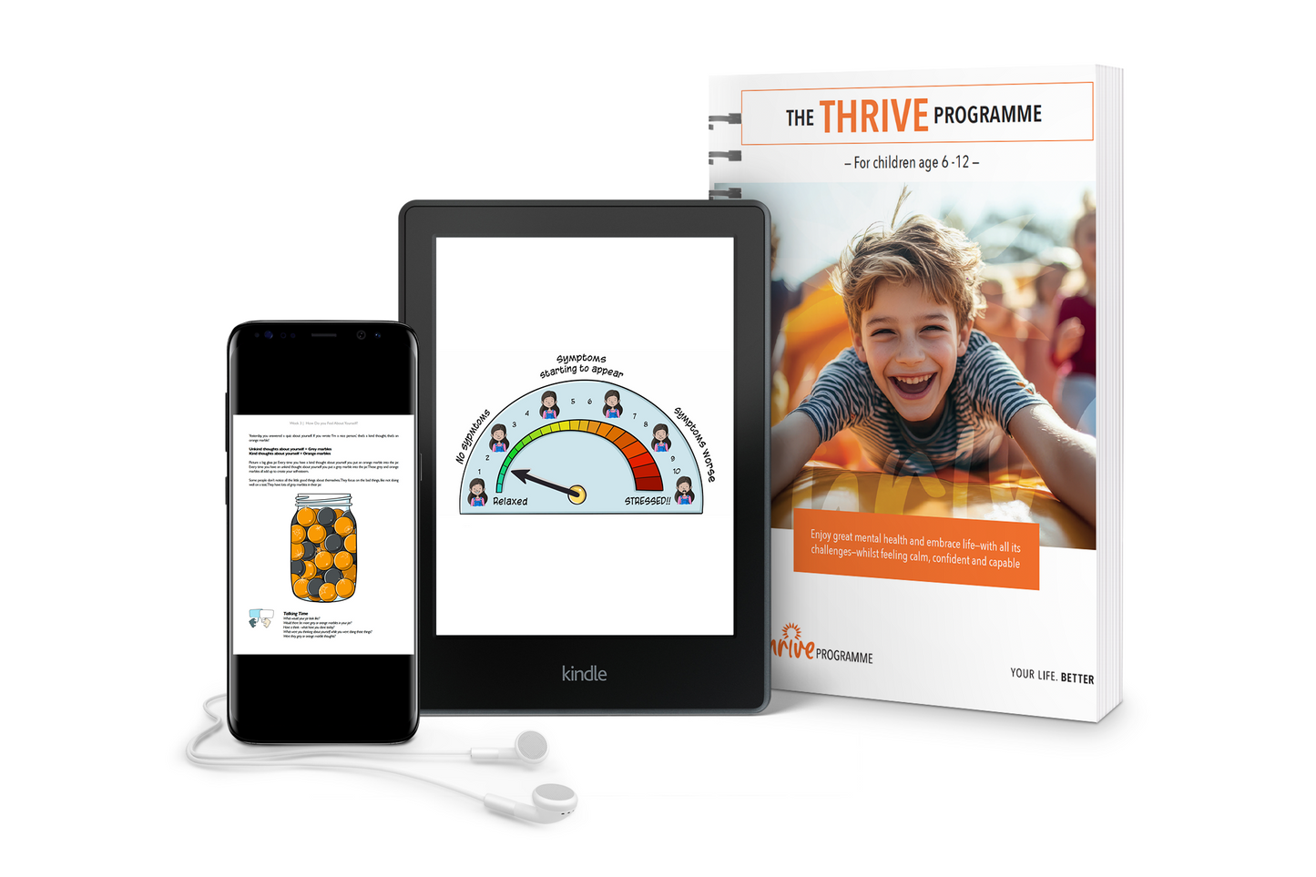 The Thrive Programme for Children is available as a paperback workbook for both child and adult